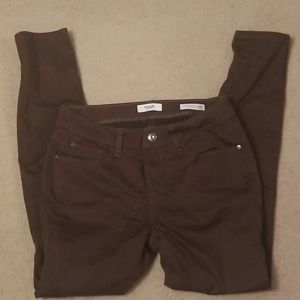 Brown Mid Rise Jeans